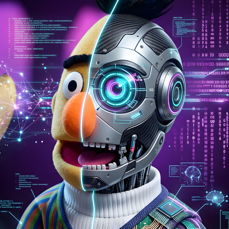 AIbert, half pop en half robot